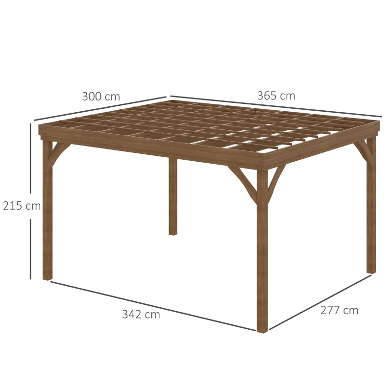 Pergola en Bois de Sapin Autoportante  4 x 3 m